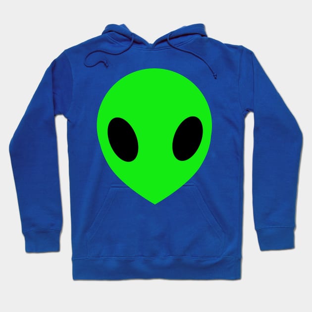 Minimalist Alien Head Hoodie by Quirkball